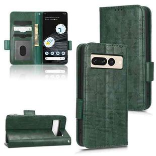 For Google Pixel 7 Pro Symmetrical Triangle Leather Phone Case(Green)