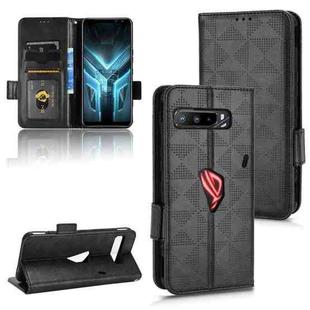 For Asus ROG Phone 3 Strix / 3 ZS661KL Symmetrical Triangle Leather Phone Case(Black)