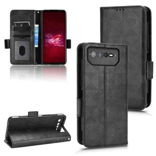 For Asus ROG Phone 6 Symmetrical Triangle Leather Phone Case(Black)
