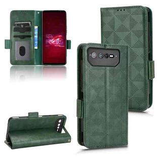For Asus ROG Phone 6 Symmetrical Triangle Leather Phone Case(Green)