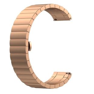 For Garmin Vivoactive 3 Metal Watch Band(Rose Gold)