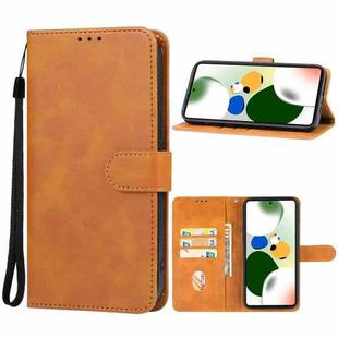 For Xiaomi Redmi Note 12 Turbo / Poco F5 Leather Phone Case(Brown)