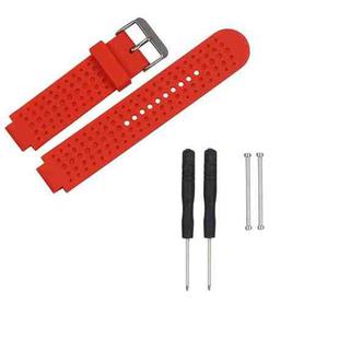 For Garmin Forerunner 620 Solid Color Replacement Wrist Strap Watchband(Red)