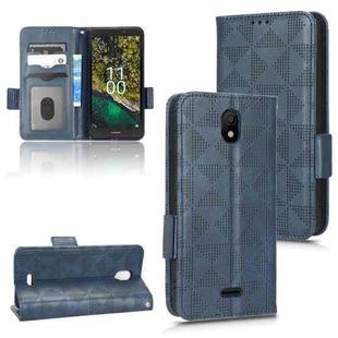 For Nokia C100 Symmetrical Triangle Leather Phone Case(Blue)