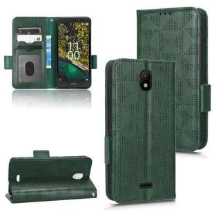 For Nokia C100 Symmetrical Triangle Leather Phone Case(Green)