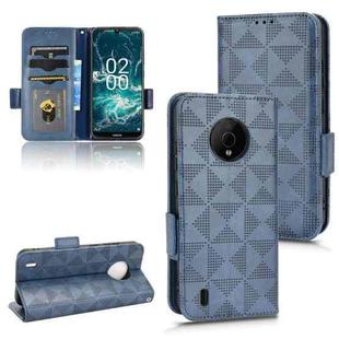For Nokia C200 Symmetrical Triangle Leather Phone Case(Blue)