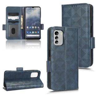 For Nokia G60 5G Symmetrical Triangle Leather Phone Case(Blue)