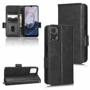 For Motorola Moto E22 4G / E22i 4G Symmetrical Triangle Leather Phone Case(Black)
