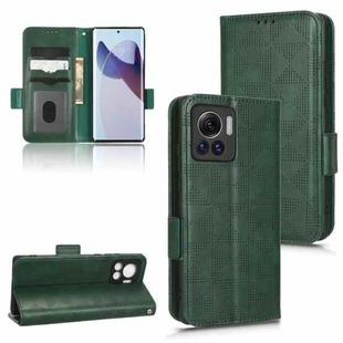 For Motorola Edge 30 Ultra Symmetrical Triangle Leather Phone Case(Green)