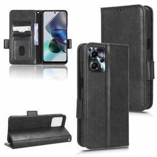 For Motorola Moto G13 / G23 4G Symmetrical Triangle Leather Phone Case(Black)