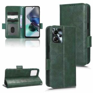 For Motorola Moto G13 / G23 4G Symmetrical Triangle Leather Phone Case(Green)