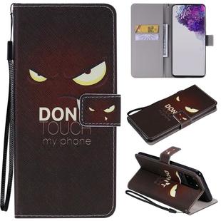 For Galaxy S20 Ultra Painting Horizontal Flip Leather Case with Holder & Card Slot & Lanyard(Eye)