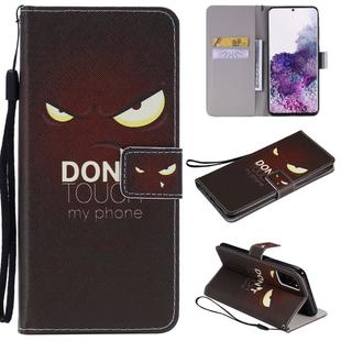For Galaxy S20+ Painting Horizontal Flip Leather Case with Holder & Card Slot & Lanyard(Eye)