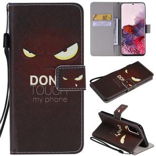 For Galaxy S20 Painting Horizontal Flip Leather Case with Holder & Card Slot & Lanyard(Eye)