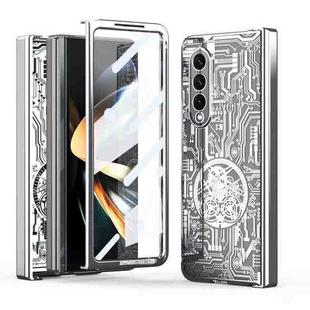 For Samsung Galaxy Z Fold4 5G Mechanical Legend Integrated Electroplating All-inclusive Phone Case(Silver)