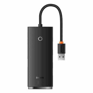 Baseus Lite Series WKQX070001 USB-A to USB 2.0x4 HUB Adapter, Cable Length: 25cm(Black)