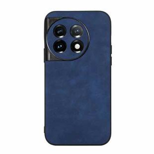 For OnePlus 11R/Ace 2 Morocco Texture PU Phone Case(Blue)