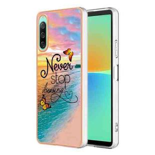 For Sony Xperia 10 IV Electroplating IMD TPU Phone Case(Dream Butterfly)