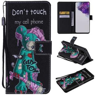 For Galaxy S20 Ultra Painting Horizontal Flip Leather Case with Holder & Card Slot & Lanyard(Cyclops)