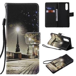 For Sony XZ5 Painting Horizontal Flip Leather Case with Holder & Card Slot & Lanyard(Cityscape)