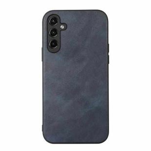 For Samsung Galaxy A24 4G Cowhide Texture PU Phone Case(Blue)