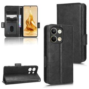 For OPPO Reno9 Pro Symmetrical Triangle Leather Phone Case(Black)