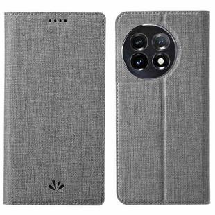 For One Plus 11 ViLi DMX Series Shockproof Magnetic Flip Leather Phone Case(Grey)