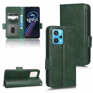 For Realme 9 Pro+ / 9 4G Symmetrical Triangle Leather Phone Case(Green)