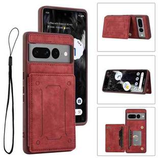 For Google Pixel 7 Pro 5G Dream Magnetic Back Cover Card Wallet Phone Case(Red)