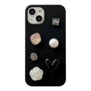 For iPhone 14 Pro Love Gem Degradable Phone Case(Black)