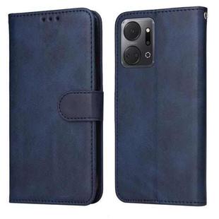 For Honor X7a Classic Calf Texture Flip Leather Phone Case(Blue)