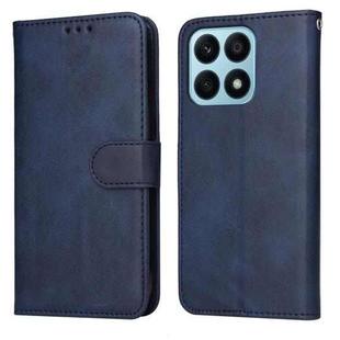 For Honor X8a Classic Calf Texture Flip Leather Phone Case(Blue)