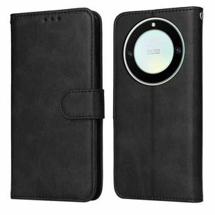 For Honor X9a/X40 5G/Magic5 Lite Classic Calf Texture Flip Leather Phone Case(Black)
