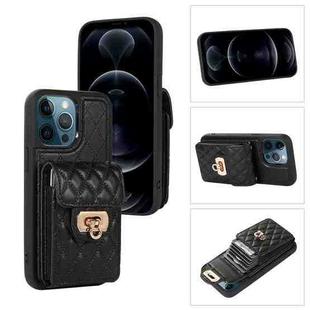 For iPhone 12 / 12 Pro Card Slot Leather Phone Case(Black)