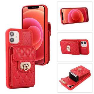 For iPhone 11 Pro Max Card Slot Leather Phone Case(Red)
