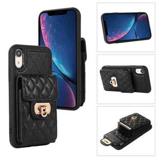 For iPhone XR Card Slot Leather Phone Case(Black)