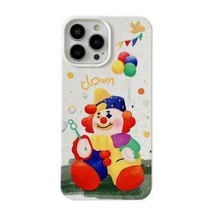 For iPhone 14 Pro Ins Style Lovely Pattern Degradable Phone Case(Cartoon Clown)