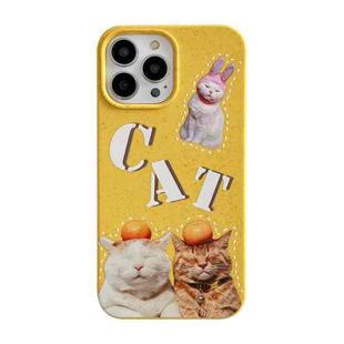 For iPhone 13 Ins Style Lovely Pattern Degradable Phone Case(Cats)