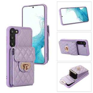 For Samsung Galaxy S23+ 5G Card Slot Leather Phone Case(Purple)
