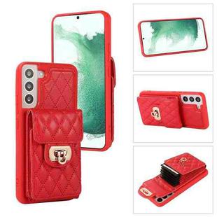 For Samsung Galaxy S22+ 5G Card Slot Leather Phone Case(Red)