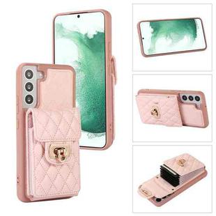 For Samsung Galaxy S22+ 5G Card Slot Leather Phone Case(Pink)