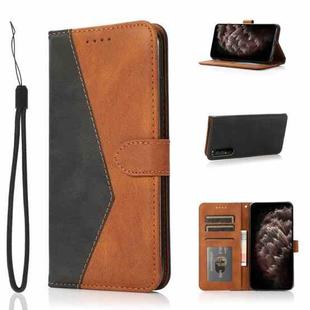 For Sony Xperia 1 II Dual-color Stitching Leather Phone Case(Black Brown)