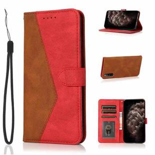 For Sony Xperia 10 III Dual-color Stitching Leather Phone Case(Brown Red)