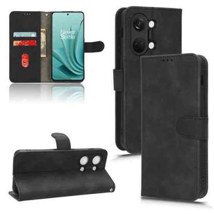 For OnePlus Ace 2V Skin Feel Magnetic Flip Leather Phone Case(Black)
