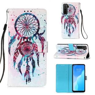 For Huawei nova 7 SE 3D Painting Horizontal Flip Leather Case with Holder & Card Slot & Lanyard(Colorful Wind Chimes)