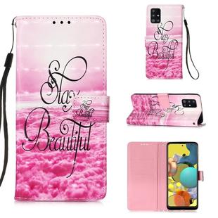 For Galaxy A71 5G 3D Painting Horizontal Flip Leather Case with Holder & Card Slot & Lanyard(Beautiful)