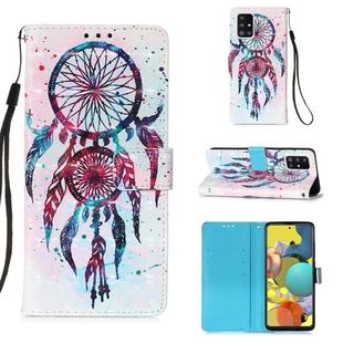 For Galaxy A71 5G 3D Painting Horizontal Flip Leather Case with Holder & Card Slot & Lanyard(Colorful Wind Chimes)