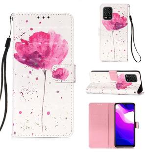 For Xiaomi Mi 10 Lite 5G 3D Painting Horizontal Flip Leather Case with Holder & Card Slot & Lanyard(Flower)