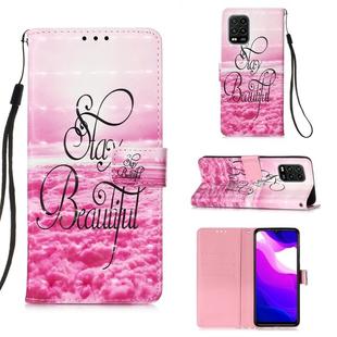 For Xiaomi Mi 10 Lite 5G 3D Painting Horizontal Flip Leather Case with Holder & Card Slot & Lanyard(Beautiful)