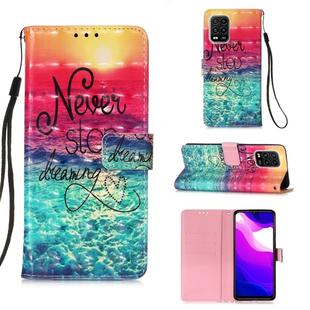 For Xiaomi Mi 10 Lite 5G 3D Painting Horizontal Flip Leather Case with Holder & Card Slot & Lanyard(Catch Dream)